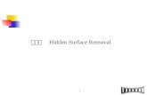 第七章    Hidden Surface Removal