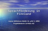 Sprachförderung in Finnland