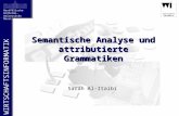 Semantische Analyse und attributierte Grammatiken