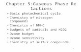 Chapter 5:Gaseous Phase Re 1 actions