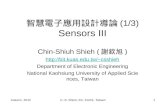 智慧電子應用設計導論 (1/3) Sensors III