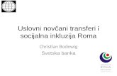 Uslovni novčani transferi  i  socijalna inkluzija Roma