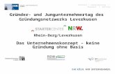 Gründer- und Jungunternehmertag des  Gründungsnetzwerks Leverkusen Rhein-Berg/Leverkusen