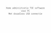 Home administratie TSE software voor PC Met draadloos USB connectie
