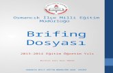 Osmancık İlçe Milli Eğitim Müdürlüğü  Brifing Dosyası