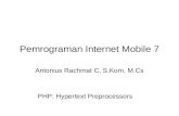 Pemrograman Internet Mobile 7