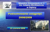 Miejskie Gimnazjum nr 1 im. Adama Mickiewicza w Dębicy