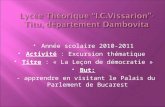Lycée Théorique  “ I.C.Vissarion ”- Titu ,  département Dambovita