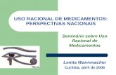 USO RACIONAL DE MEDICAMENTOS: PERSPECTIVAS NACIONAIS