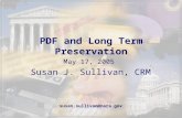 PDF and Long Term Preservation
