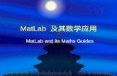 MatLab 及其数学应用