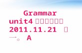 Grammar  unit4 定语从句小节  2011.11.21  高一。 A