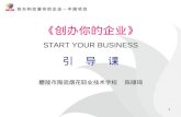 《 创办你的企业 》 START YOUR BUSINESS 引   导   课 醴陵市陶瓷烟花职业技术学校  陈顺琦