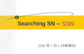 Searching SN --  SSN