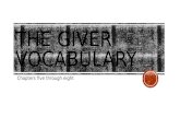 The Gıver Vocabulary
