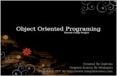 Object  Oriented Programing