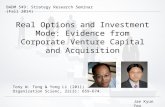 Real Options and Investment Mode: Evidence from Corporate Venture Capital and Acquisition