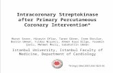 Intracoronary Streptokinase  a fter Primary Percutaneous Coronary Intervention *