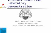 Internet Real-Time Laboratory demonstration
