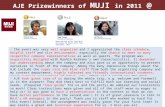 AJE Prizewinners of  MUJI  in 2011  @ Hong Kong