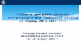 «Схема и программа развития электроэнергетики Тамбовской области на период 2013-2017 гг.»