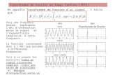 Transformée de  Fourier en Temps Continu (TFTC)