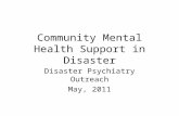 Community Mental Health Support in Disaster