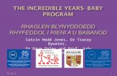 The Incredible Years- Baby program Rhaglen Blynyddoedd rhyfeddol i rieni a’u babanod