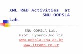 XML R&D Activities  at               SNU OOPSLA Lab.