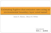 Estimating fugitive dust emission rates using an environmental boundary layer wind tunnel