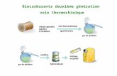 Biocarburants deuxième génération  voie thermochimique