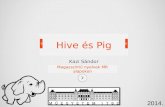 Hive  és  Pig