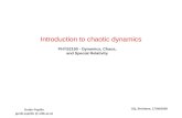 Introduction to chaotic dynamics