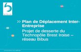 Plan de Déplacement Inter-Entreprise Projet de desserte du Technopôle Brest Iroise – réseau Bibus