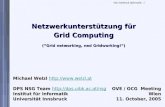 Netzwerkunterstützung für Grid Computing (“Grid networking, ned Gridworking!“)