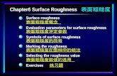 Chapter6  Surface Roughness 表面粗糙度