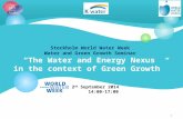 Stockholm World Water Week  Water and Green Growth Seminar  “ The Water and Energy Nexus