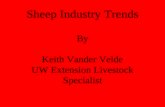 Sheep Industry Trends By Keith Vander Velde UW Extension Livestock Specialist