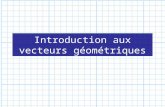 Introduction aux vecteurs géométriques