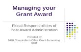 Managing your Grant Award