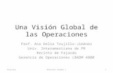 Una Visión Global de las Operaciones