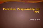 Parallel Programming in  MPI