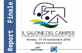 Parma, 11-19 settembre  2010 Report conclusivo