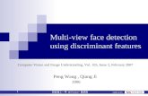 Multi-view face detection  using discriminant features