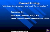 Planned Giving: