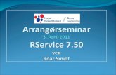 Arrangørseminar  3. April 2011 RService  7.50 ved Roar Smidt