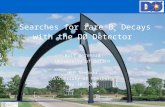 Searches for rare B s  Decays with the DØ Detector