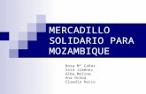 MERCADILLO SOLIDARIO PARA MOZAMBIQUE