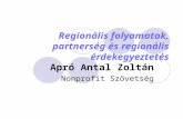 Regionális folyamatok, partnerség és regionális érdekegyeztetés