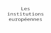 Les institutions européennes